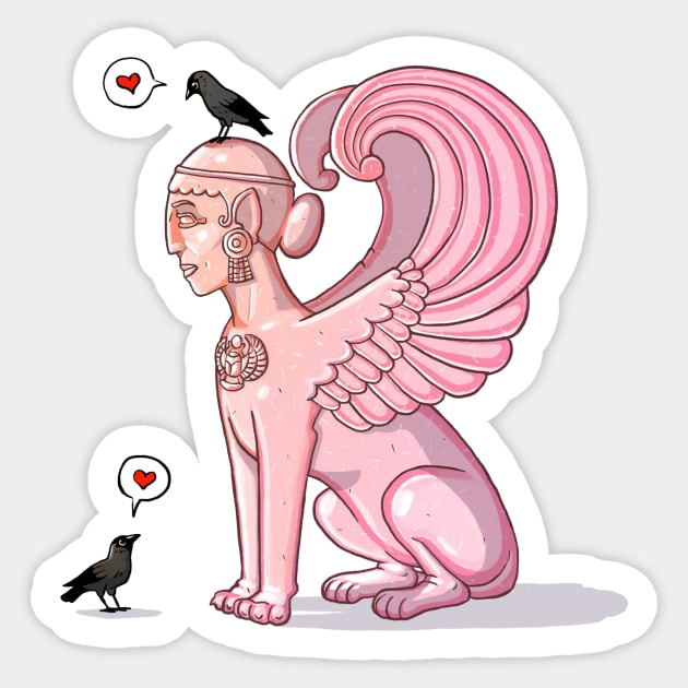 Jackdaws Love My Big Sphinx of Quartz Sticker by Mark Arandjus